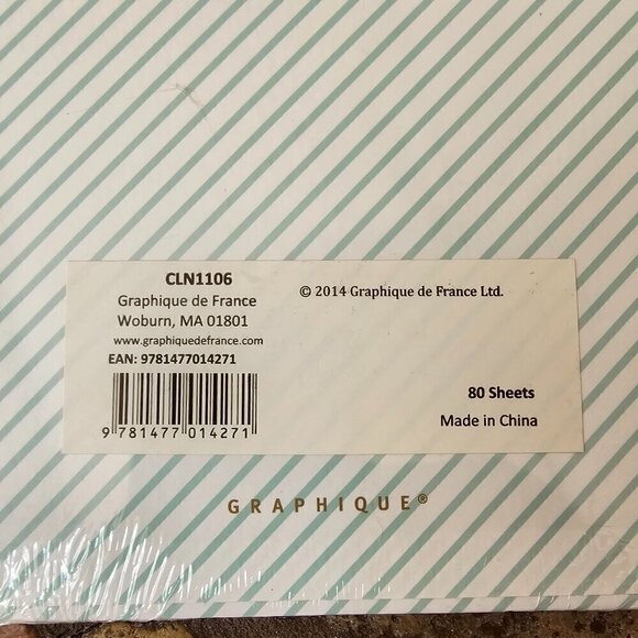 New Graphique De France Clipboard & Notepad With 80 Perforated Sheets 6" - Picture 5 of 5